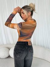 Women Casual Tie-Dye Ruched Form-Fitting Short Sleeve Bodysuit For Autumn And Winter